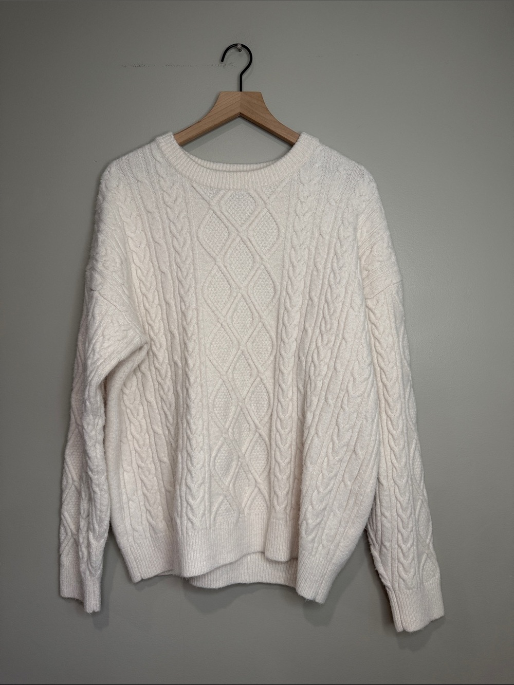 AELFRIC EDEN RETRO 90S CABLE KNIT SWEATER Large